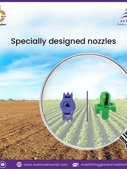 Our 22XU mini sprinkler comes with specially designed nozzles that can be changed to adapt to different water pressures and crop needs, offering excellent versatility.