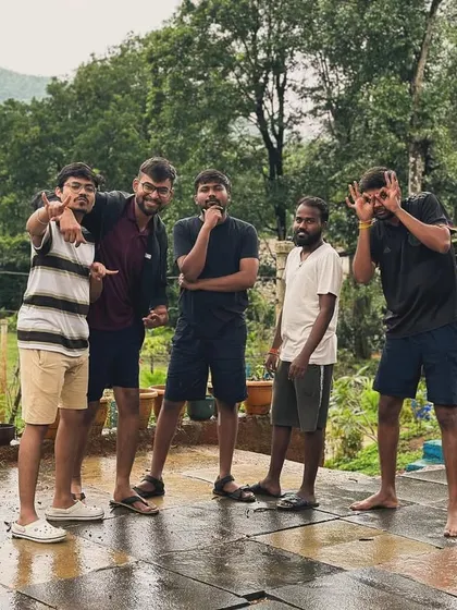 Fun and games at the homestay during the Kodachadri trek. The experience is not just about the trail, but also the camaraderie and relaxation at the base camp.