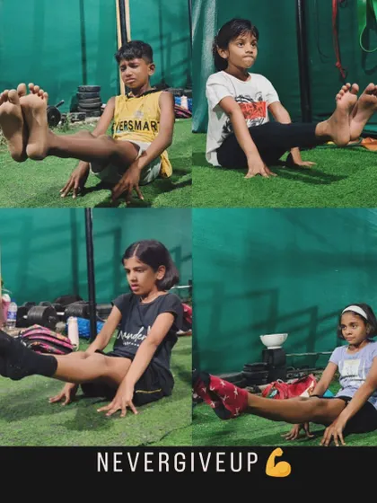 A collage of our CaliKids showing their 'never give up' attitude. Their progress is a testament to their hard work.