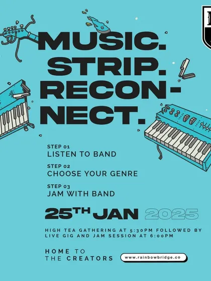 Announcing "Music Strip Reconnect", an event celebrating the spirit of free jamming and collaboration. We are a hub for musicians to connect and create together.