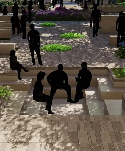 This proposal for the Maharashtra State Skills University (MSSU) shows how we plan open spaces at the ground level to maximize interaction. Cafes and recreational zones open onto a central spine, creating a dynamic environment for conversation and collaboration.