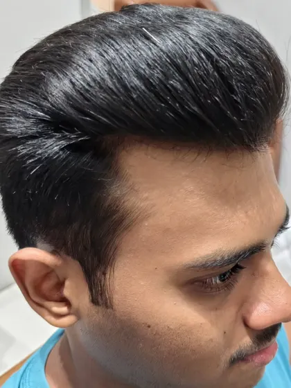 Fresh fades and sharp styles by our expert stylist. This look is tailored perfectly to the client.
