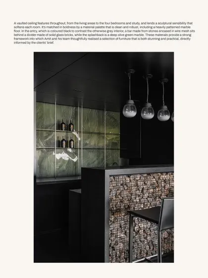 We are grateful to Habitus Living for this feature on the Vaulted Haus, which discusses the project's material palette and sculptural sensibility.