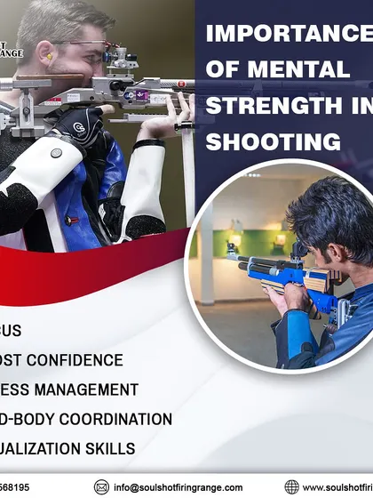 This graphic explains the importance of mental strength in shooting. We help you develop focus, confidence, and stress management skills.