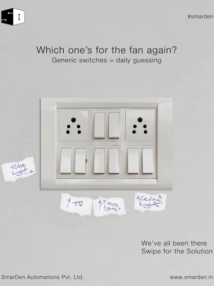 We've all been there, trying to remember which switch is for the fan. My custom icon touch switches are the solution to that daily guessing game.