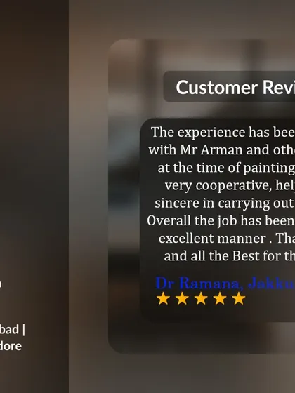 A 5-star review praising our team's cooperative, helpful, and sincere attitude. We believe that a positive and professional demeanor is just as important as the quality of the work itself.