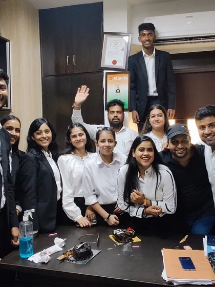 Celebrating a milestone with my team. A strong legal practice is built on collaboration, hard work, and a shared commitment to our clients.
