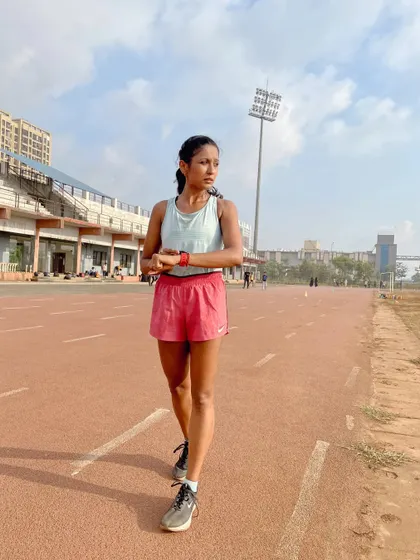 If you're truly determined, every obstacle becomes a stepping stone. A moment of focus on the track, preparing for the next interval.