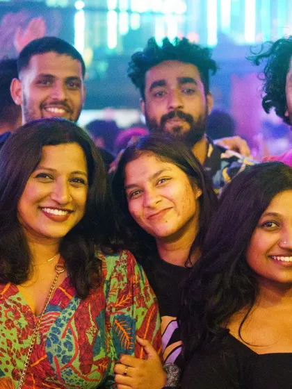 More happy faces in the crowd. It's a pleasure to see everyone enjoying the music and the atmosphere we build together.