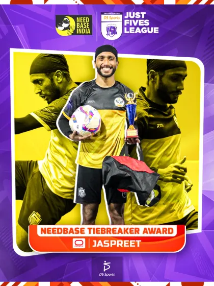 Jaspreet, winner of the Needbase Tiebreaker Award. He conquered our unique agility and skills course, showcasing his all-around footballing ability.