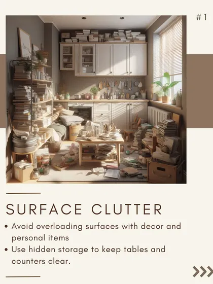 One of the biggest mistakes in a small space is surface clutter. I design with hidden storage solutions to keep tables, counters, and desks clear, which instantly makes a room feel more organized and spacious.