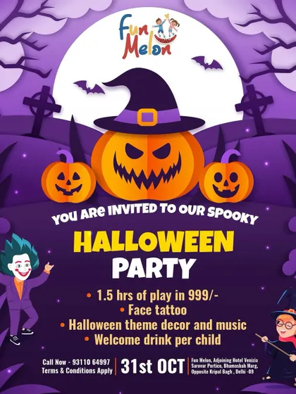 You are invited. A spooky Halloween party invitation for our special event on October 31st.