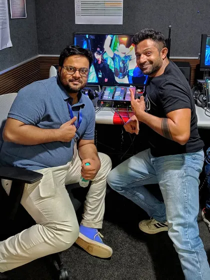 With my co-commentator at the Sony studios. Bringing the best of UFC to India in our language.