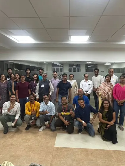 Our founder, Mr. Vishnu Agarwal, with other stakeholders at the Unified Vision for Science Seminar, organized by Param Science. We are committed to collaborating with leaders in the education sector.