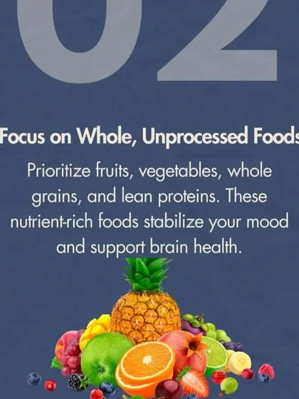 Focusing on whole, unprocessed foods is a key strategy for mental wellness. We advise prioritizing nutrient-rich fruits, vegetables, and lean proteins that support brain health and help stabilize your mood during the postpartum phase.