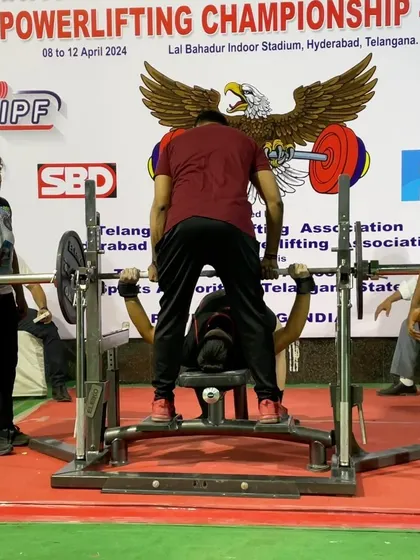 Siddhi competing at her first Open Nationals while managing a family health crisis. Despite sleepless nights and disrupted training, her strong-headed character shone through as she hit a 140kg squat and placed 7th in India.