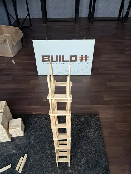 How high can you go? This is a classic challenge that teaches children about creating a stable base and maintaining balance as the structure grows. Reaching for the sky with these simple planks is always a thrilling achievement.