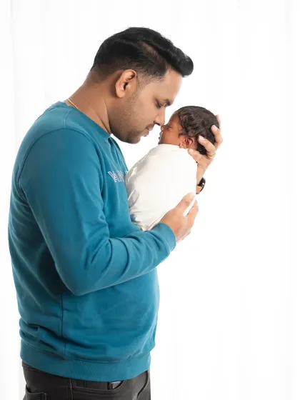 The beginning of fatherhood. We focus on capturing the powerful connection and love between a dad and his brand new baby.