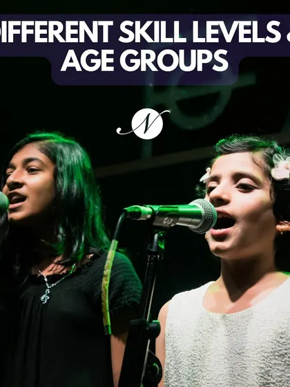 Our vocal programs are designed for different skill levels and age groups, from young children to adults. We create a supportive environment for every singer to find their voice.