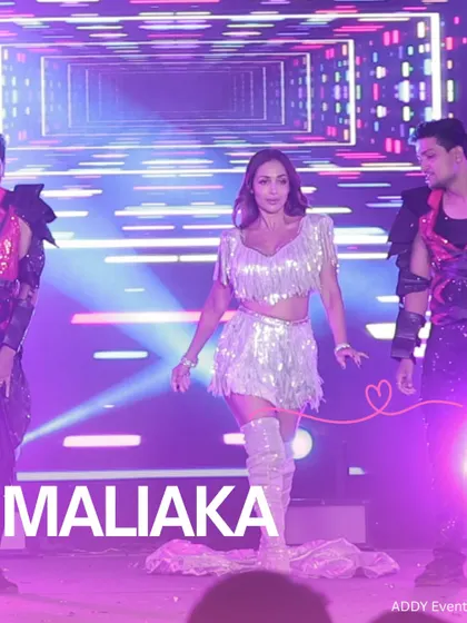 A snapshot of Malaika Arora owning the stage at the ACE Venue Expo. This image showcases a key moment from a high-profile corporate event, highlighting our expertise in managing celebrity performances for expos and brand activations.
