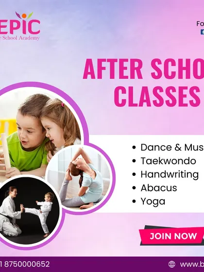 We offer a wide variety of after-school classes to match every interest. Your child can explore dance, music, Taekwondo, handwriting, Abacus, and Yoga all under one roof.