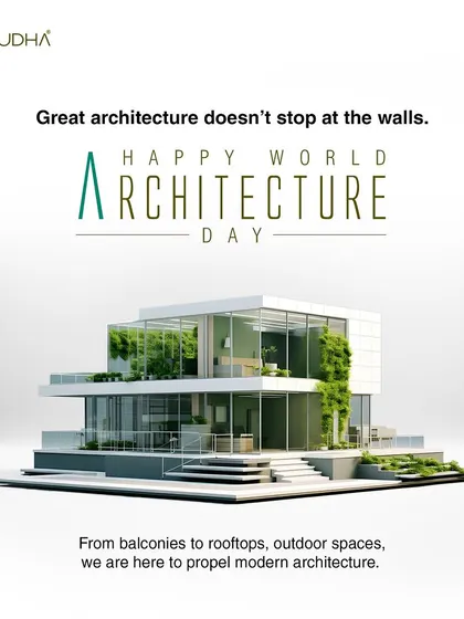 On World Architecture Day, I shared my belief that great architecture doesn't stop at the walls. I am here to propel modern architecture by designing beautiful and functional balconies, rooftops, and outdoor spaces.