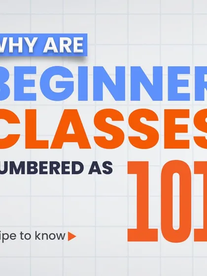 Why are beginner classes numbered as 101? This infographic explains the origin of this common term from the American university system.