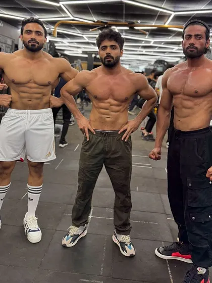 Three of us, all in great shape. Iron sharpens iron.