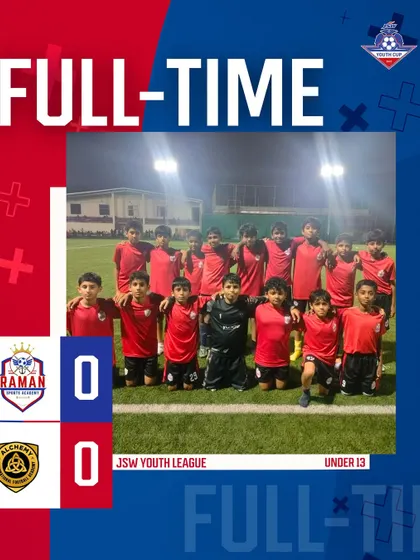 Our U13 team after a solid 0-0 draw against Alchemy in the JSW Youth League.