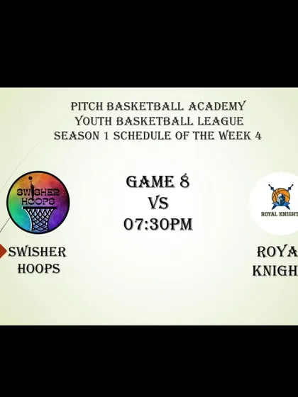 The schedule announcement for Game 8 of Season 1.