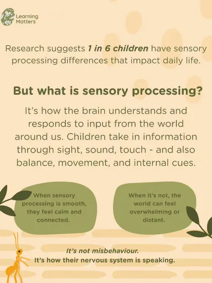 This infographic explains sensory processing differences, a common but often misunderstood aspect of child development. We believe that understanding the "why" behind a child's behavior is the first step toward responding with empathy.