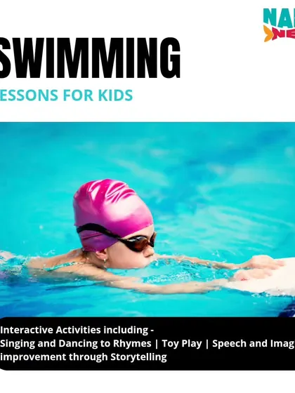 I offer swimming lessons for kids with interactive activities like toy play and storytelling.