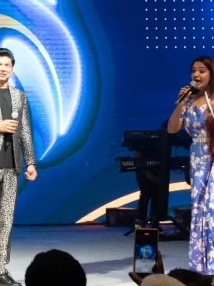 Singing alongside Shaan during his concert. Sometimes my role as an emcee expands to participating in the performance, adding a unique and interactive element to the show.