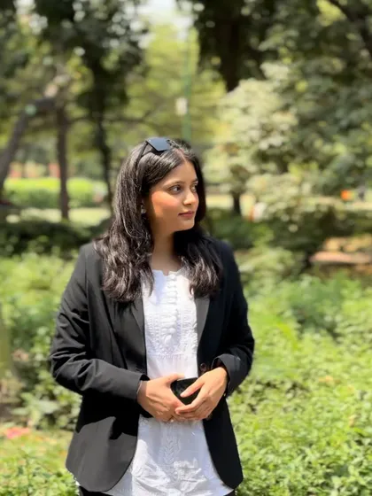 A candid moment in the park. Even outside the office, I carry the confidence and straightforwardness of a 'bebak' Haryanvi advocate.