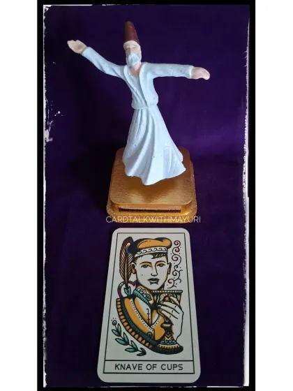 This is the September TarotScope reading for the Knave of Cups. This card signals emotional openness, creative beginnings, and intuitive messages. It often represents a new crush or a gentle emotional start.