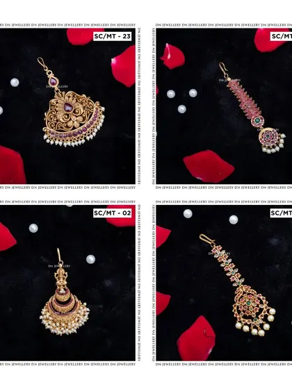 A collection of beautiful maang tikkas. From simple to grand, I have a variety of options to complete your bridal or festive look.