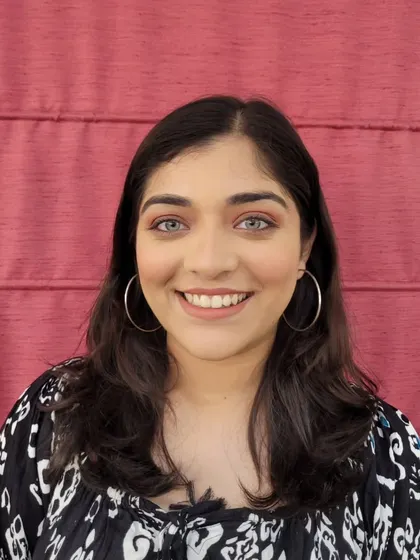 A beautiful "straight makeup" look on a smiling face. The goal here was to create a radiant, healthy-looking glow that looks completely natural.