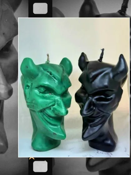 Double trouble. Meet my devilish duo, wickedly bold and fiercely sculpted. I make them in poison green and midnight black for those who like a little edge.