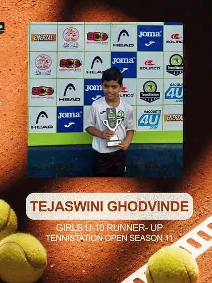 Tejaswini Ghodvinde dominated the court to emerge as the U-10 Girls Runner-Up in Season 11. A spectacular performance.
