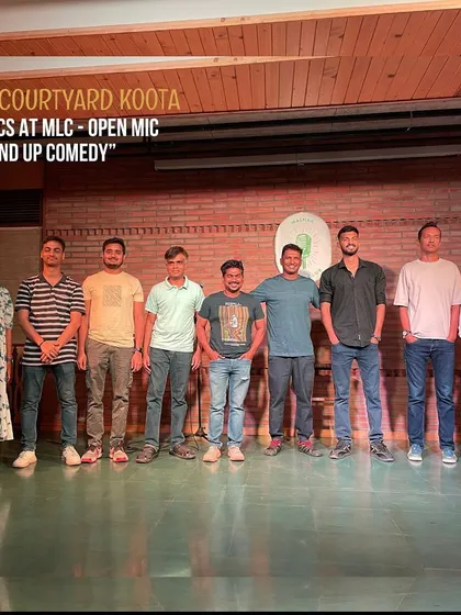 The lineup from a 'Mics at MLC' open mic night. We provide a supportive and encouraging environment for comedians to test new material and grow their craft.
