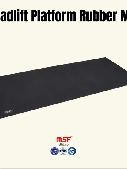 Our Deadlift Platform Rubber Mat provides a stable, non-slip surface for heavy lifting, protecting both your floor and equipment.