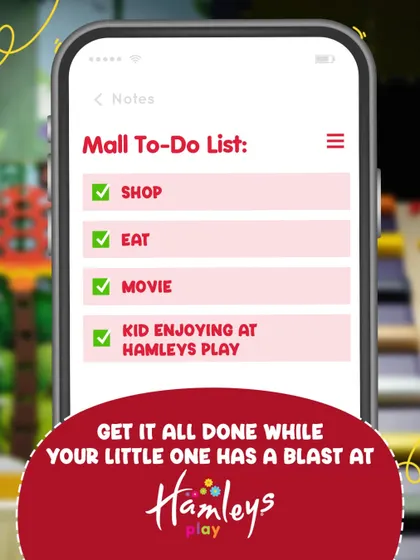 Check everything off your mall to-do list while we take care of the most important thing: making sure your kid has a blast. Our Drop & Shop service is designed for your convenience and their enjoyment.