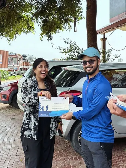 The smiles say it all. We love capturing these moments of happiness and achievement as we hand out completion certificates.