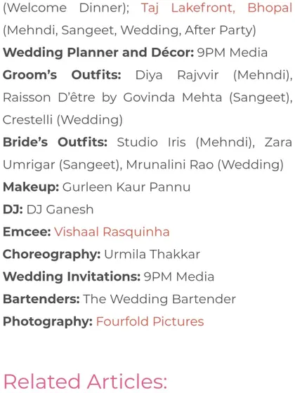 It's always an honor to be recognized for the work we do. This is a feature mentioning my choreography for a beautiful wedding, highlighting the team that brought the event to life.