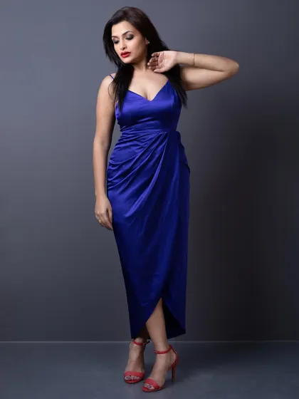 Confidence is the real sensuality. This is a shot from a portfolio shoot, where we created a bold and beautiful look with a classic red lip and smoky eye.