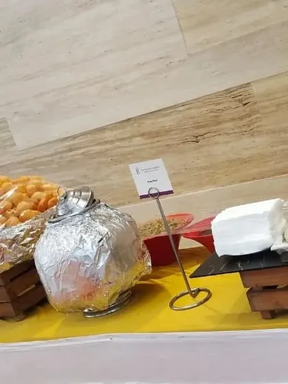 A classic Pani Puri station, a must have for any celebration in Mumbai. I ensure complete hygiene while serving this beloved street food, using quality ingredients and clean setups.