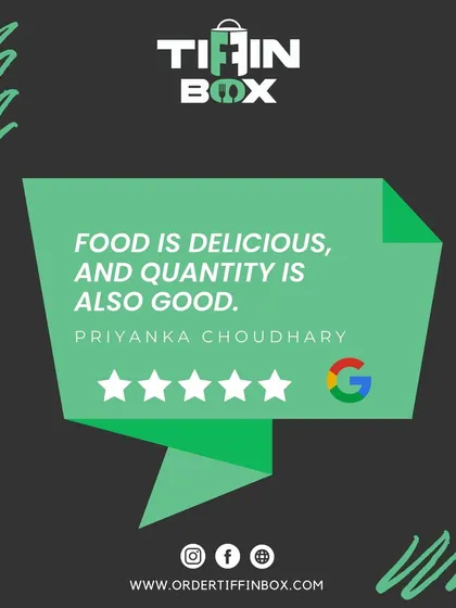 "Food is delicious, and quantity is also good." A wonderful Google review from Priyanka Choudhary. We always aim to provide value for money with satisfying portions.