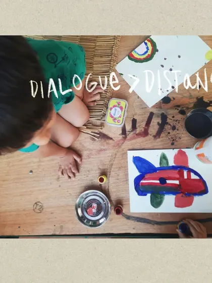 We choose Dialogue over Distance. Learning here is a conversation. We bridge the gap between facilitator and learner, and between different age groups, to create a shared experience.