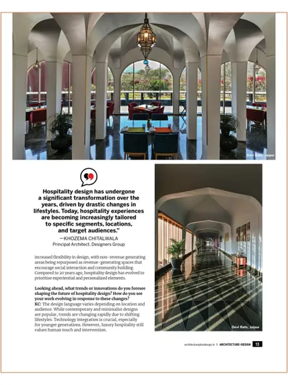 A comprehensive collection of our features in publications like Society Interiors, The Neptune Glitz, and Commercial Design, along with awards and recognitions from events like the Asia Pacific Hotel Awards and Design Democracy.
