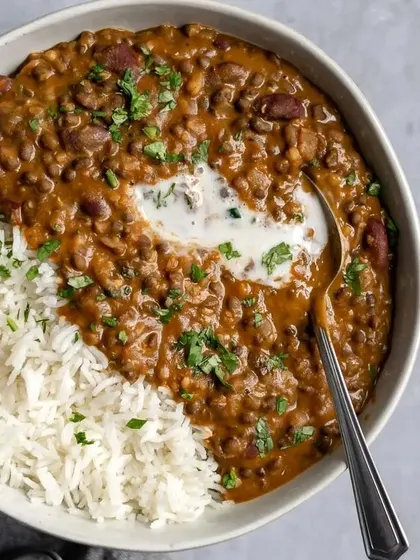 My Dal Makhani served with steamed rice is the ultimate comfort combination. The creamy, slow-cooked black lentils and kidney beans create a rich flavor that is simply irresistible.
